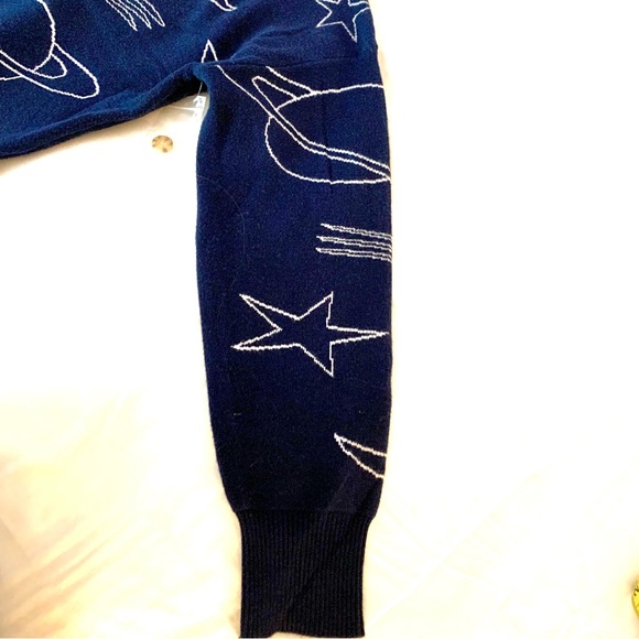 Button-Front Cardigan, Universe, Blue/White, Sz M by SO®, NEW, Astrology - Picture 5 of 13